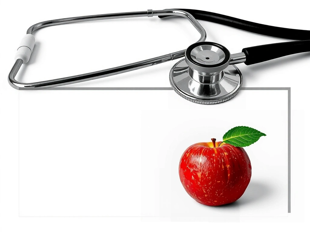 Collage Stéthoscope et Pomme